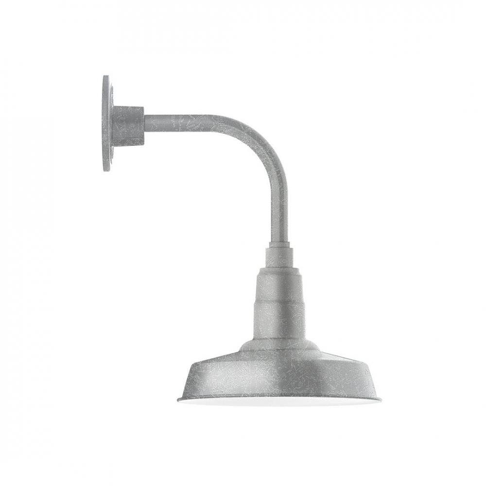 Warehouse 10" LED Curved Arm Wall light