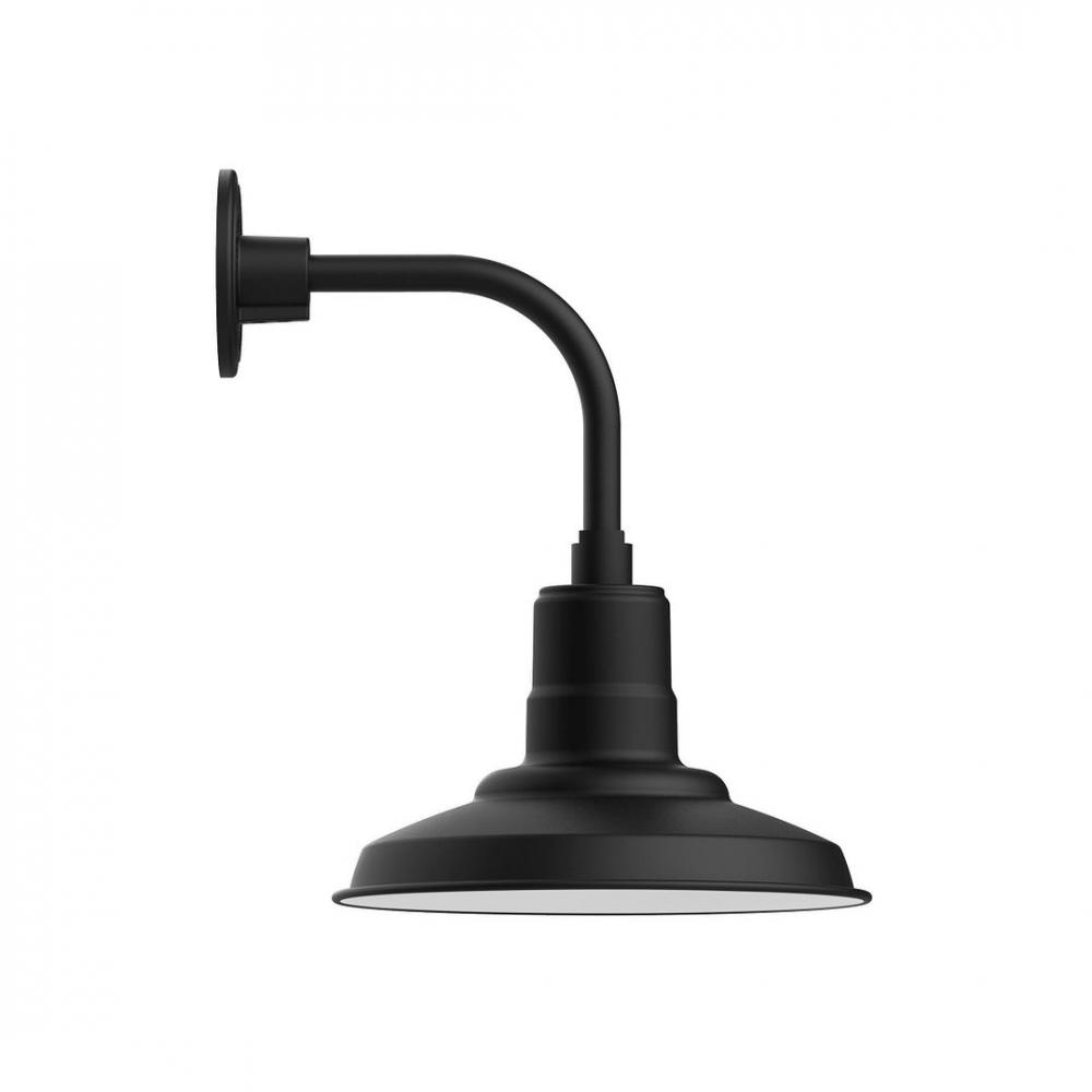 Warehouse 12" LED Curved Arm Wall light