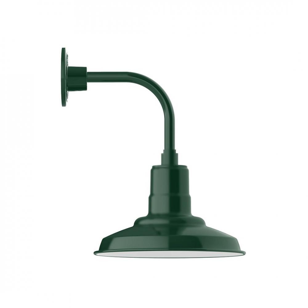 Warehouse 12" LED Curved Arm Wall light