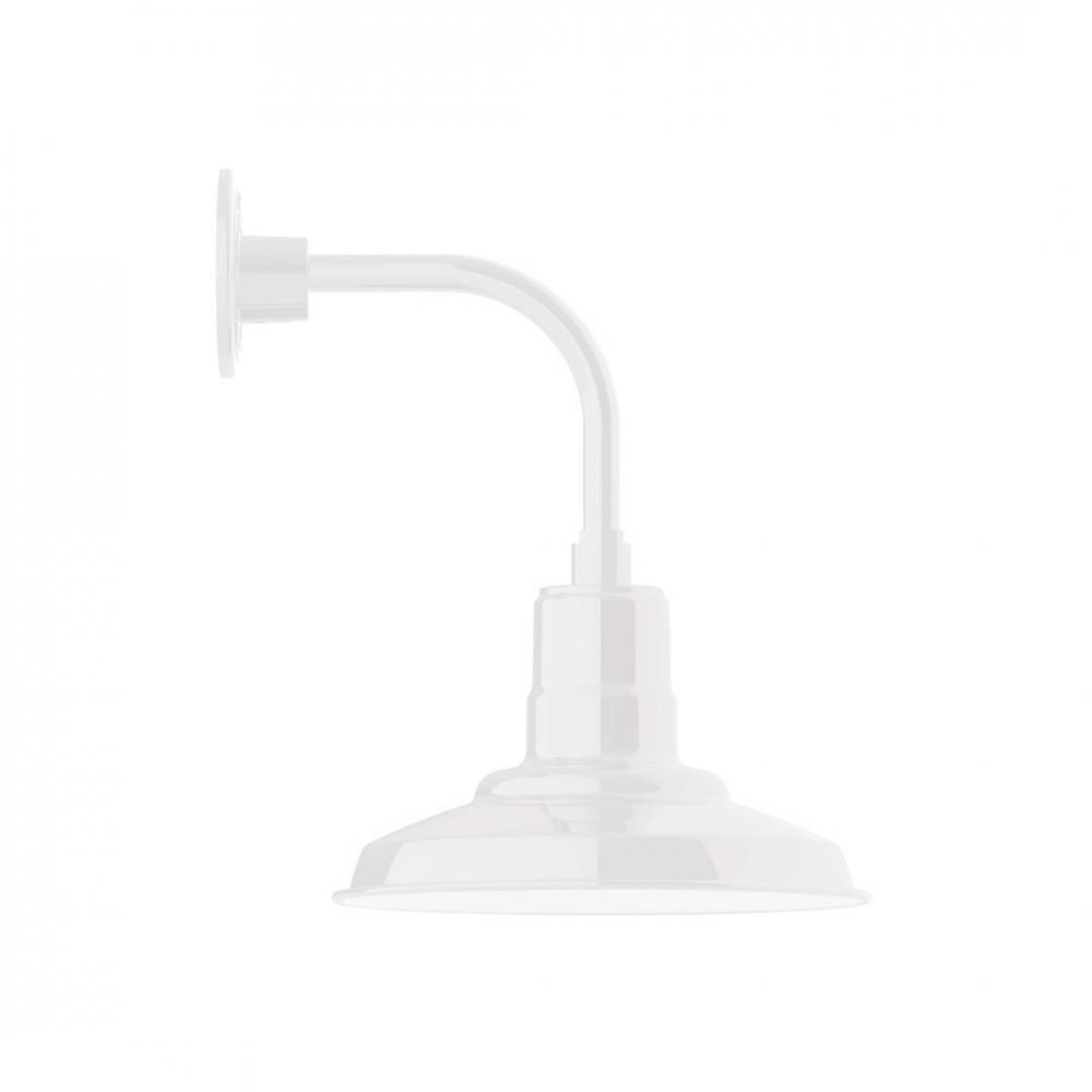 Warehouse 12" LED Curved Arm Wall light