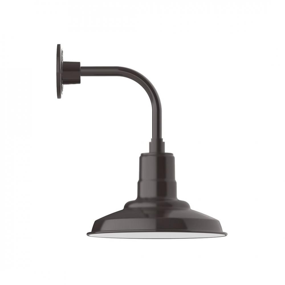 Warehouse 12" LED Curved Arm Wall light