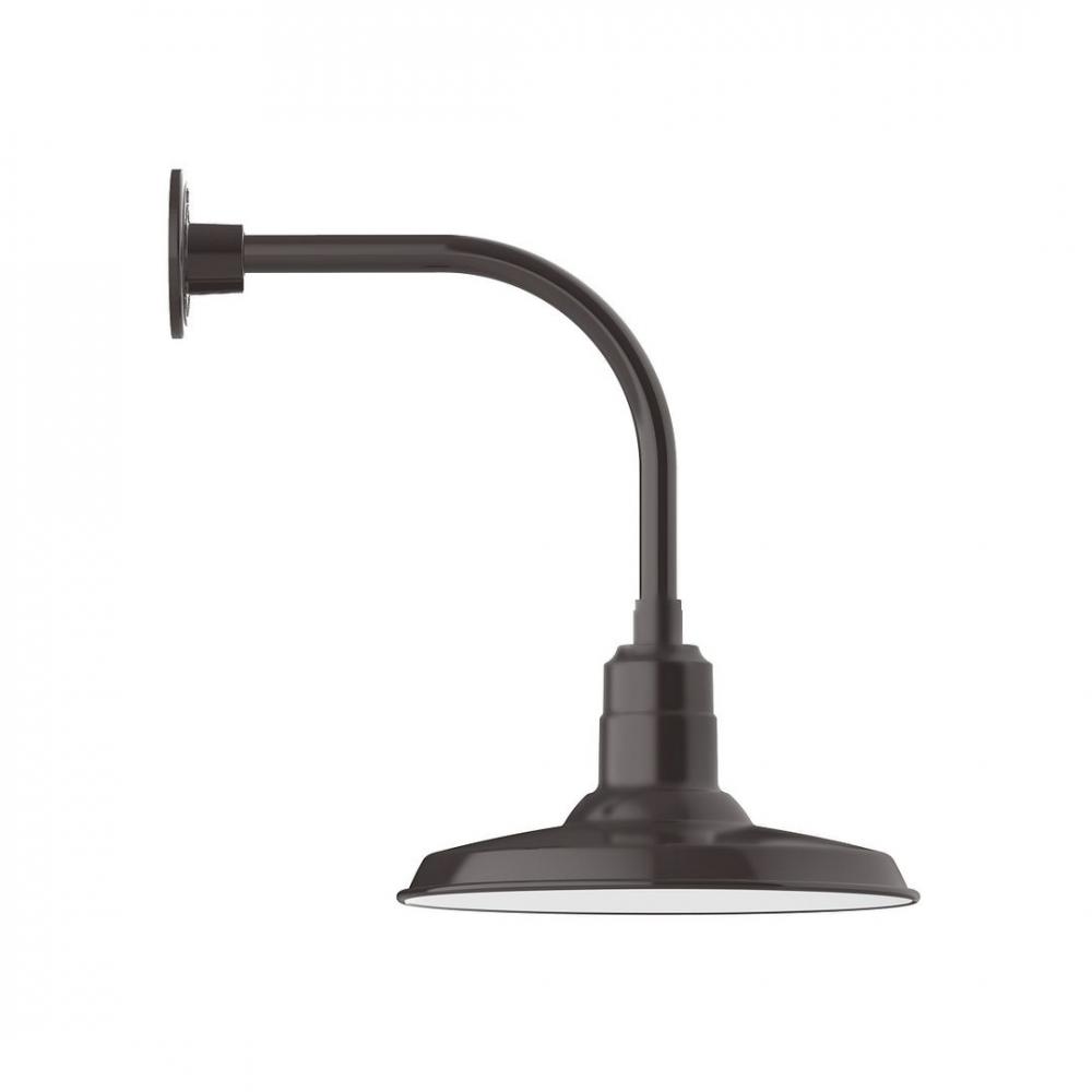 Warehouse 14" LED Curved Arm Wall light