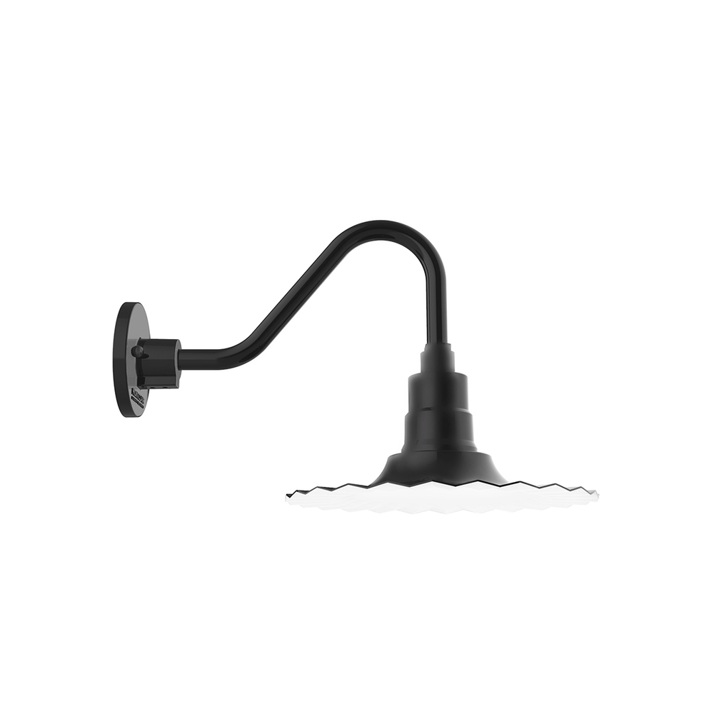 Radial 12 inch Gooseneck wall light
