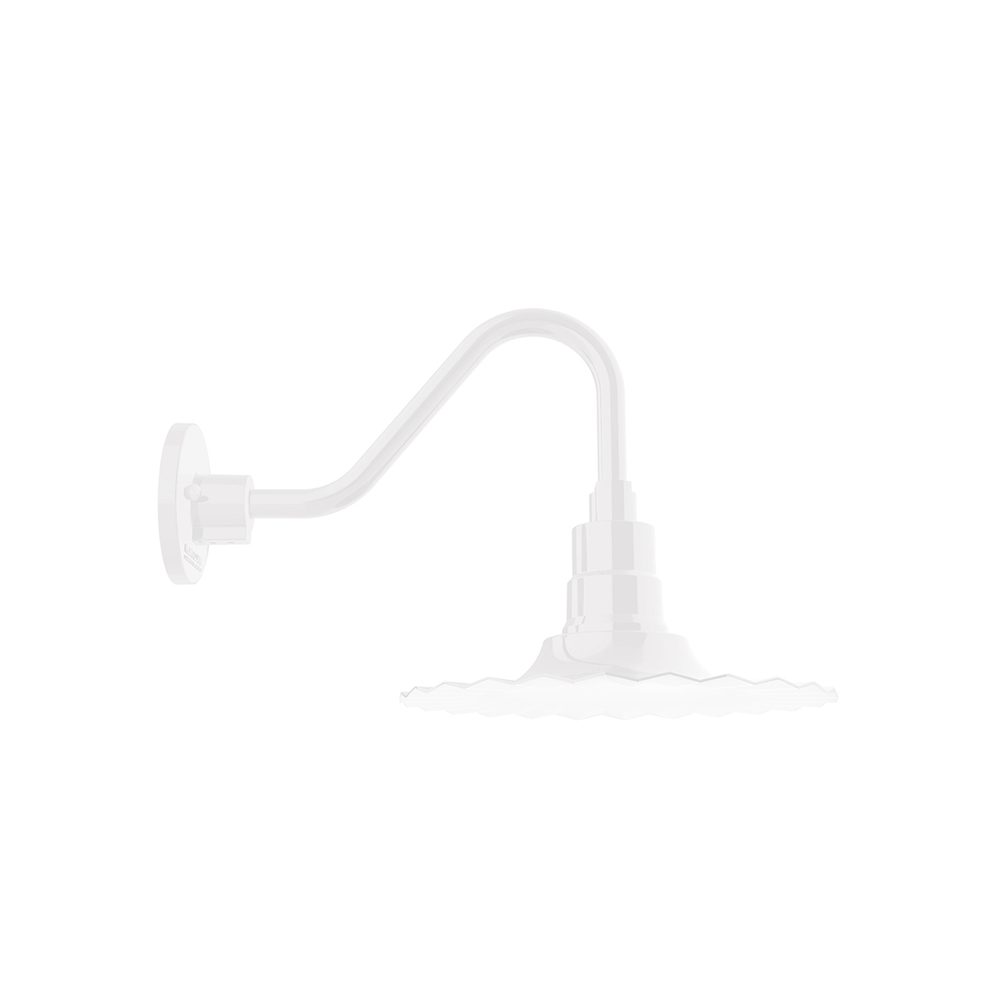 Radial 12 inch Gooseneck wall light