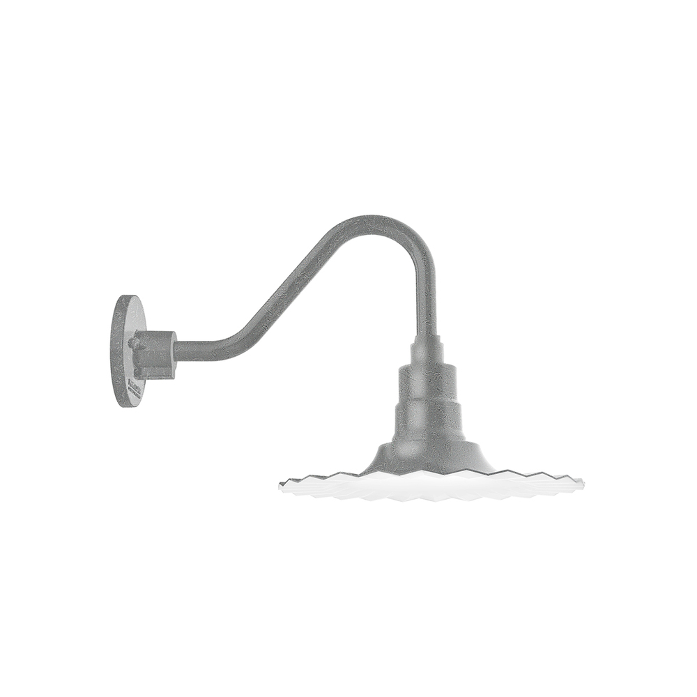 Radial 12 inch Gooseneck wall light