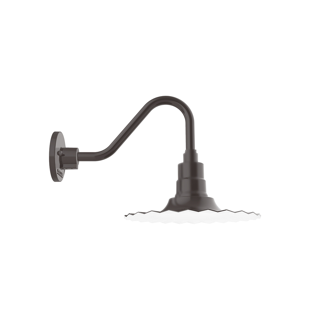 Radial 12 inch Gooseneck wall light