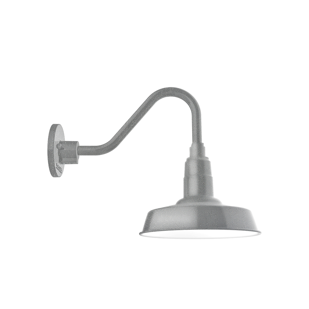 Warehouse 10 inch gooseneck wall light