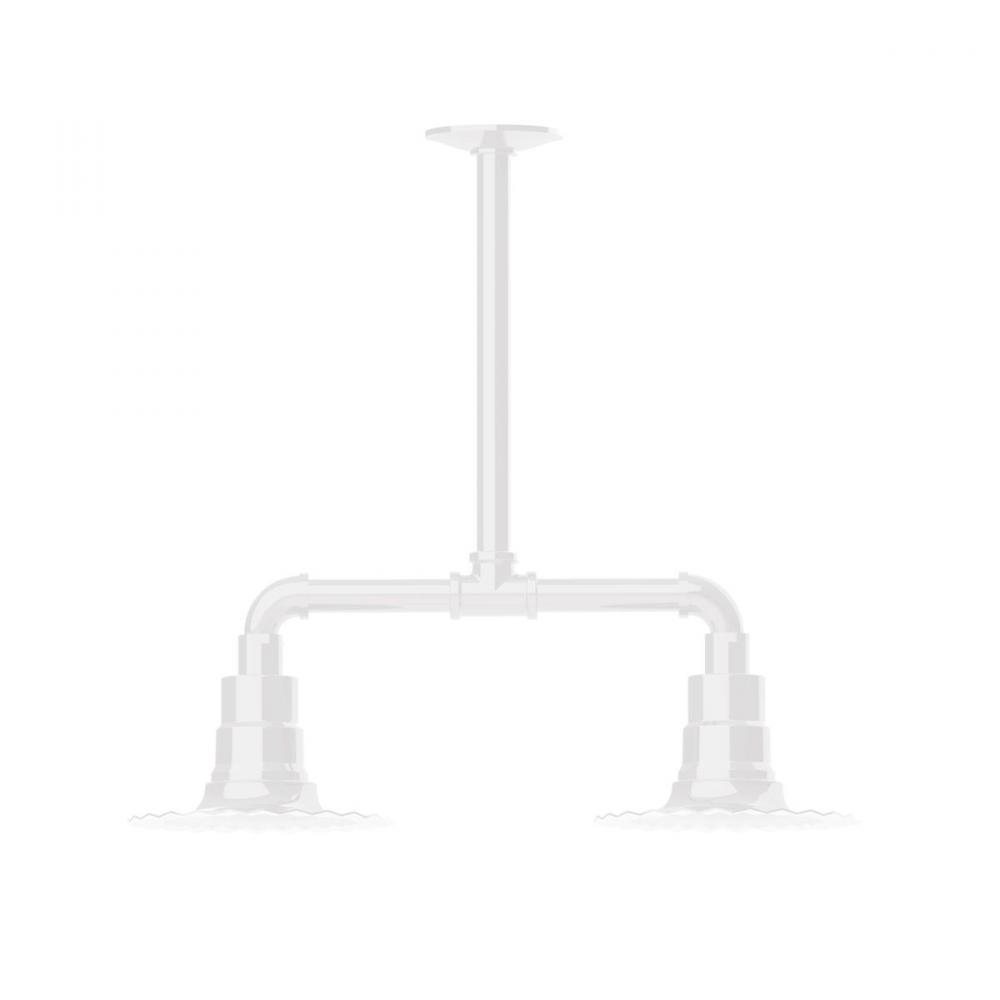 Radial 8" 2-light Stem Hung Pendant Light