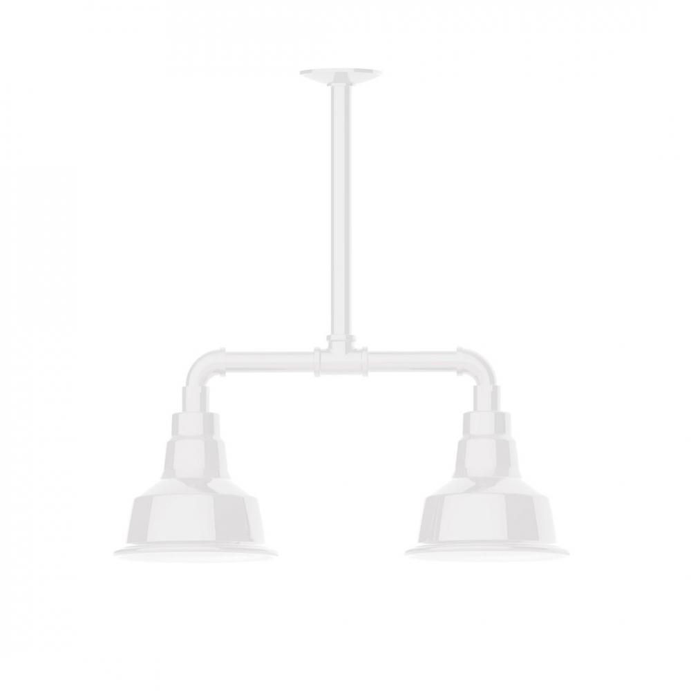 Warehouse 8" 2-light LED Stem Hung Pendant Light