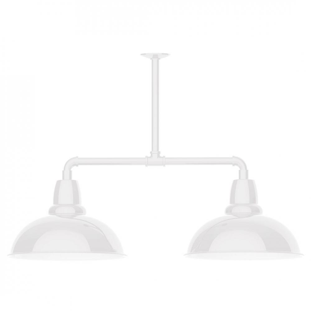 Cafe 16" 2-light LED Stem Hung Pendant Light