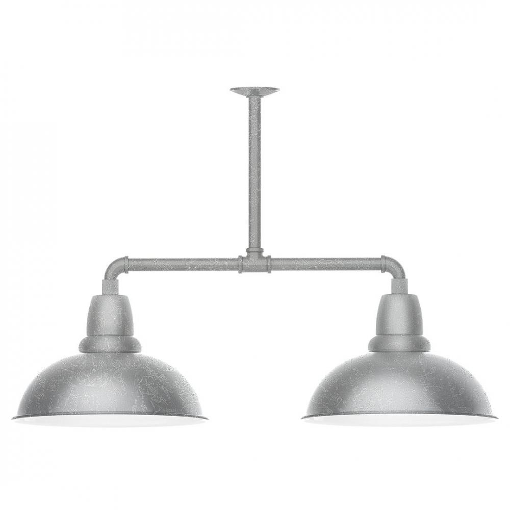 Cafe 16" 2-light LED Stem Hung Pendant Light