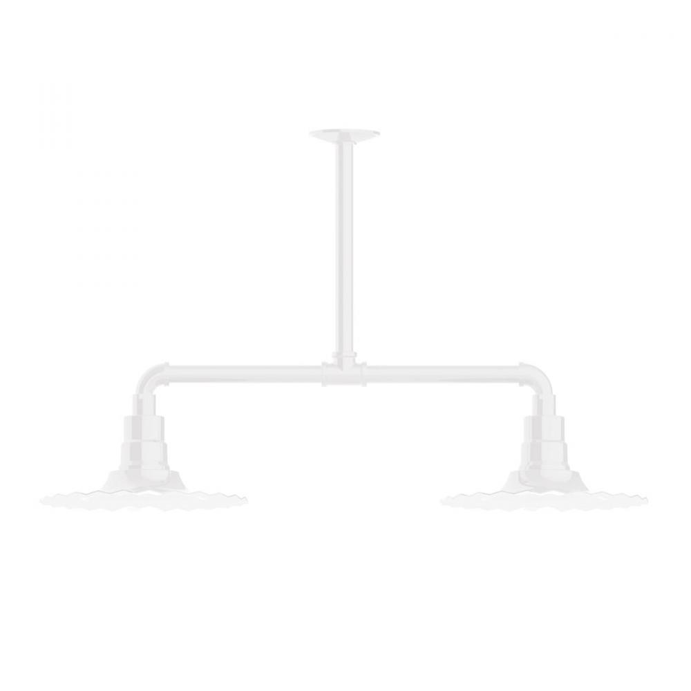 Radial 12" 2-light Stem Hung Pendant Light