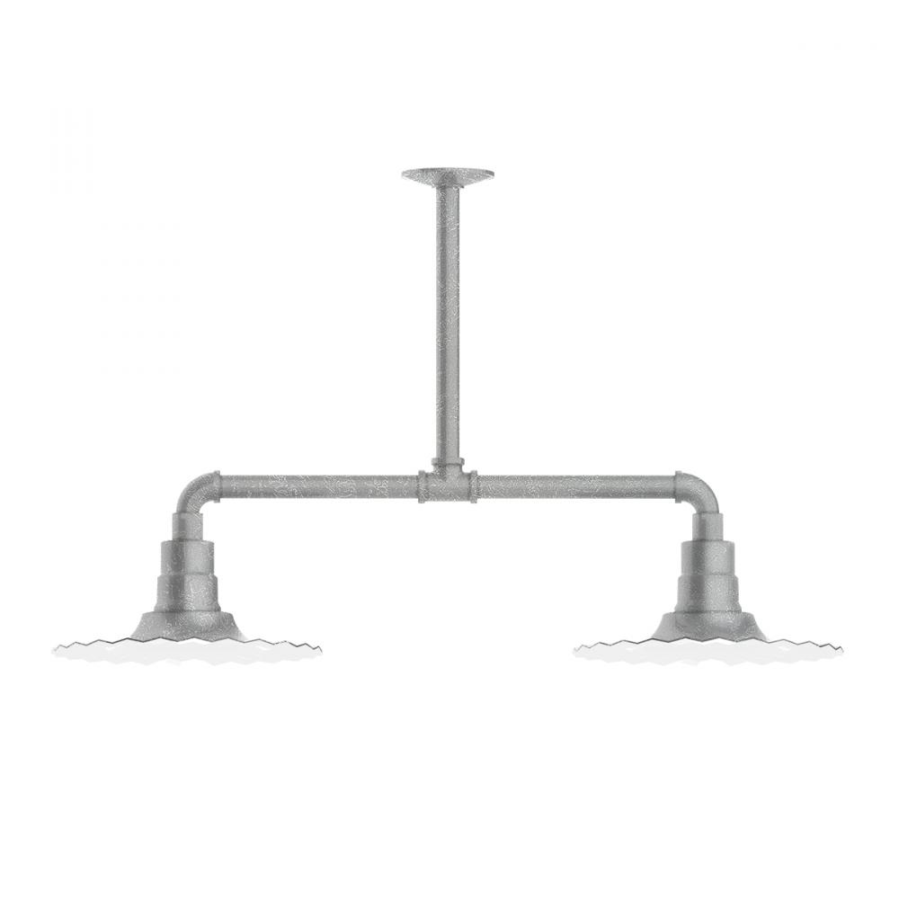 Radial 12" 2-light Stem Hung Pendant Light