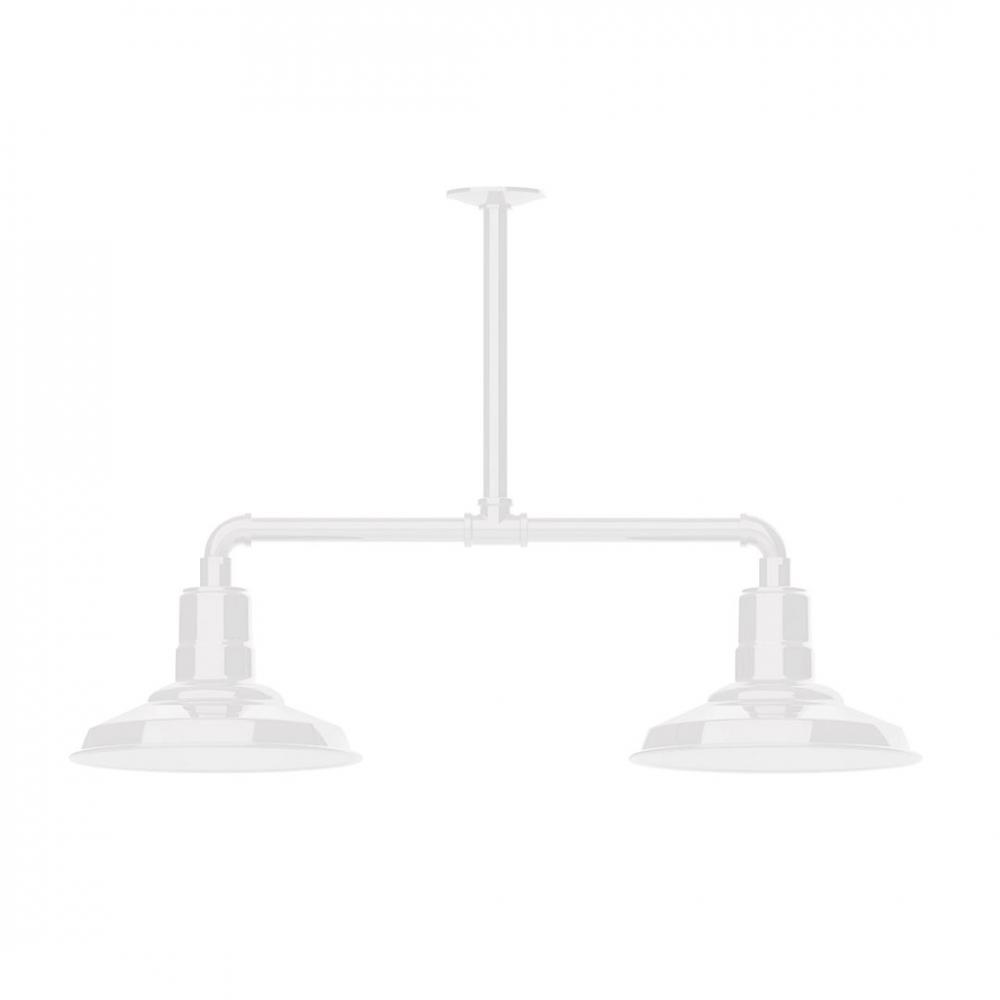 Warehouse 12" 2-light LED Stem Hung Pendant Light