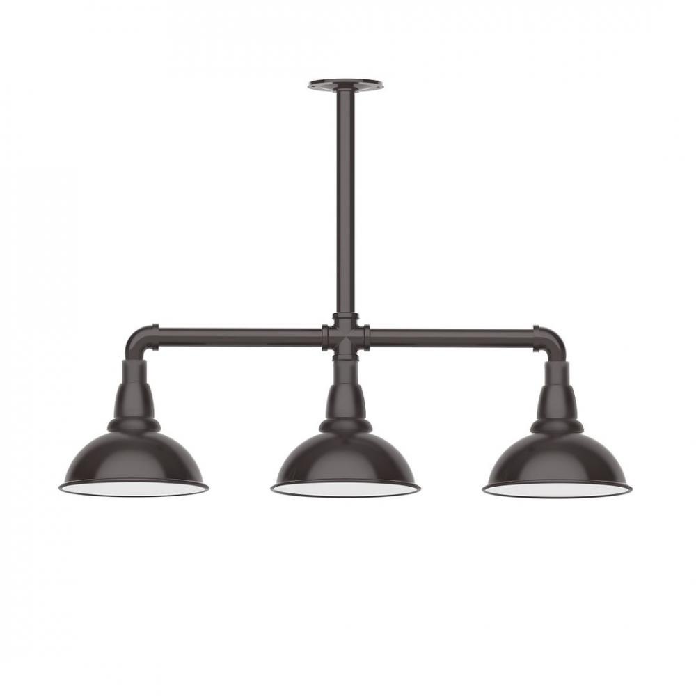 Cafe 8" 3-light LED Stem Hung Pendant Light