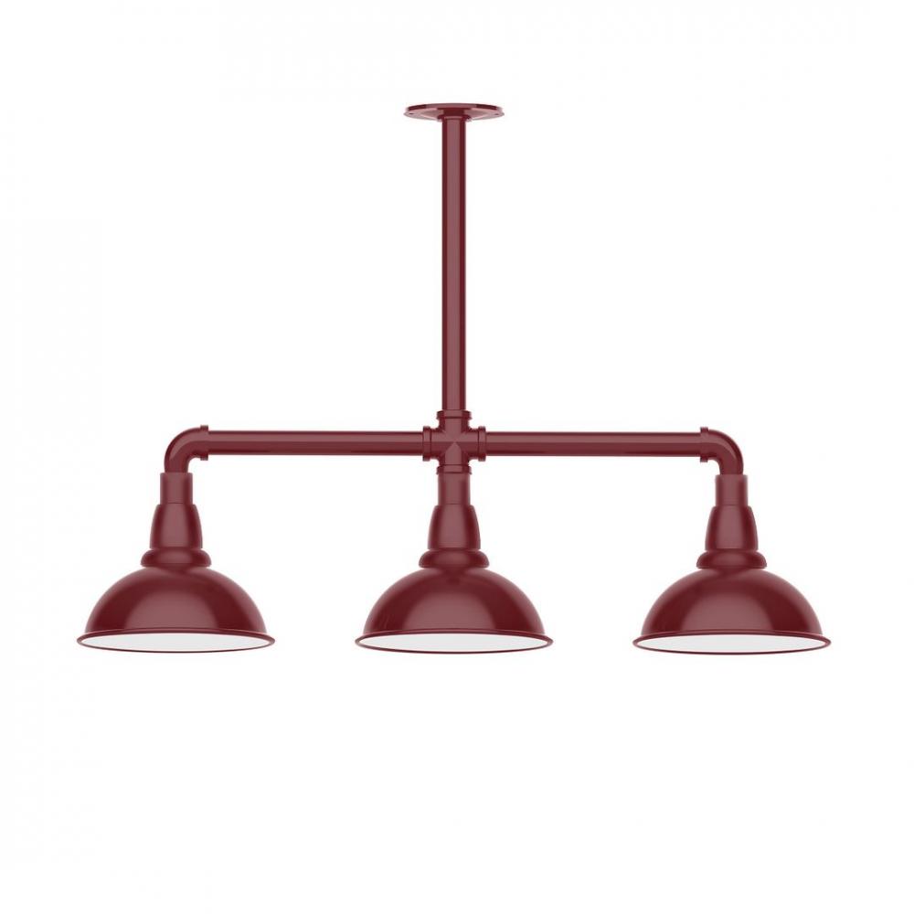 Cafe 8" 3-light LED Stem Hung Pendant Light