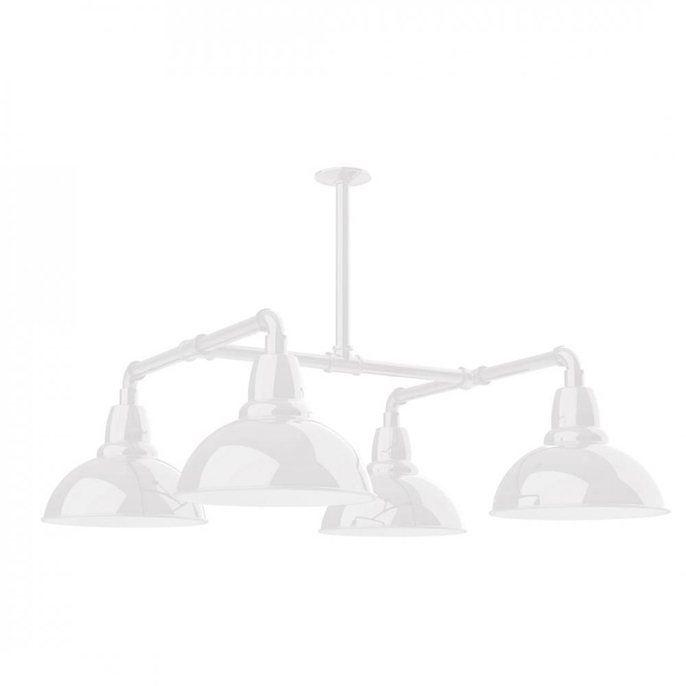 Cafe 12" 4-light LED Stem Hung Pendant Light