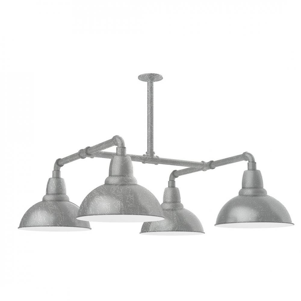 Cafe 12" 4-light LED Stem Hung Pendant Light