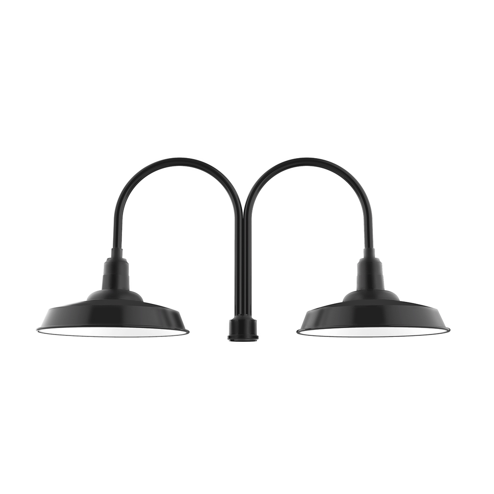 Warehouse 18" LED 2-light post top mount
