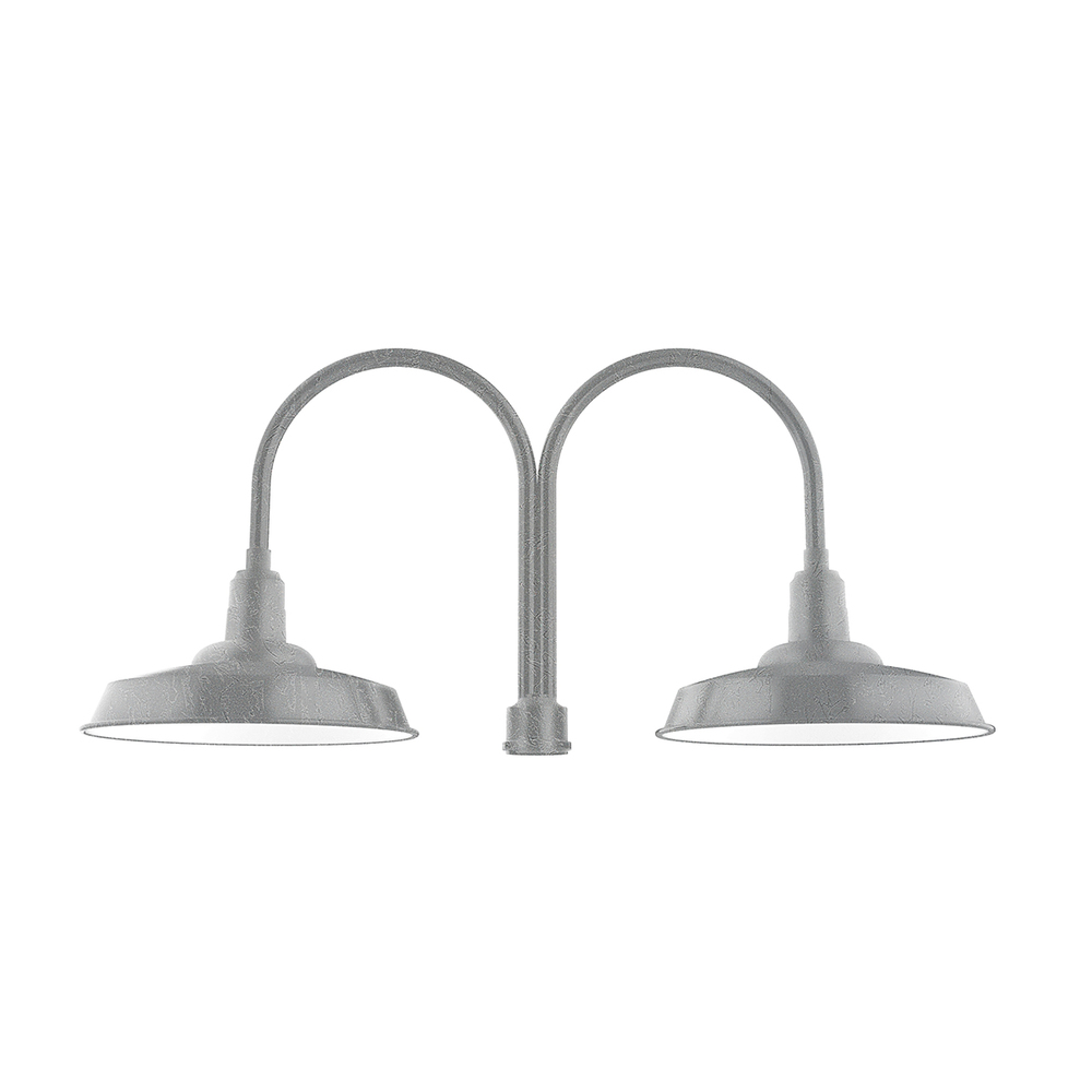 Warehouse 18" 2-light post top mount