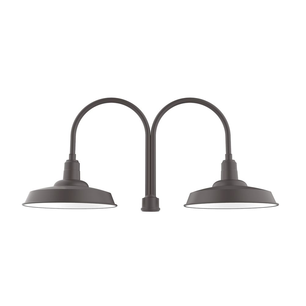 Warehouse 18" 2-light post top mount