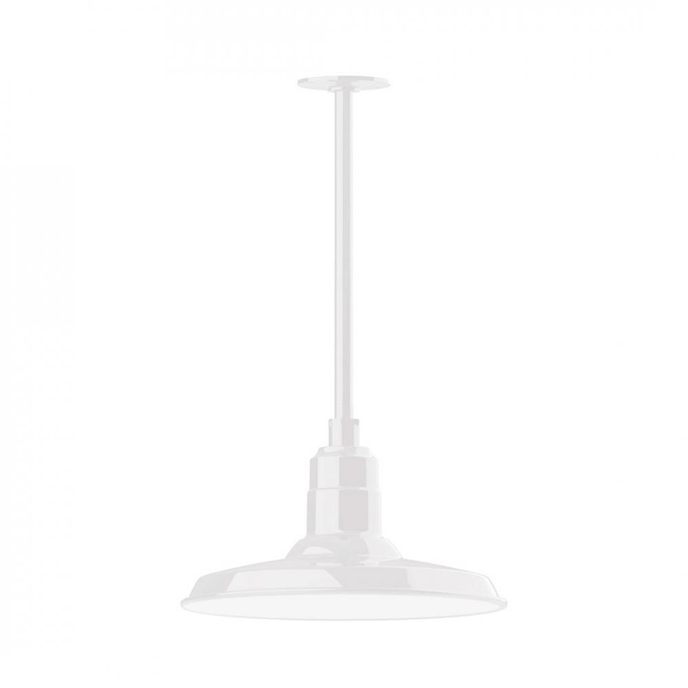Warehouse 14" LED Pendant, stem mount