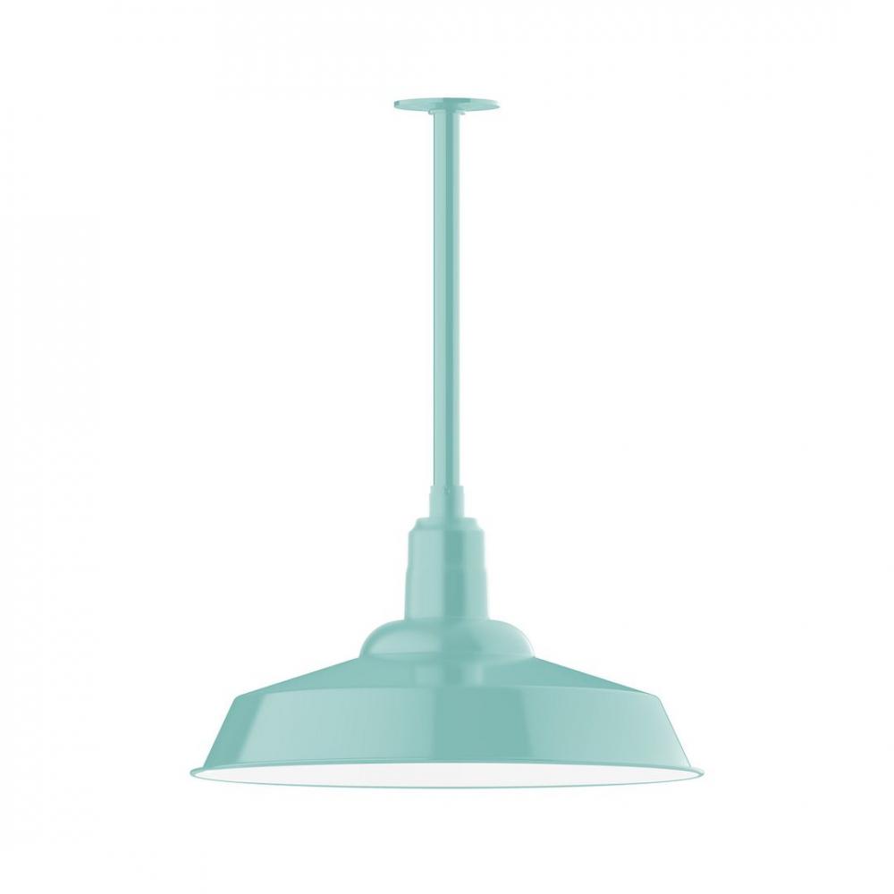 Warehouse 20" LED Pendant, stem mount