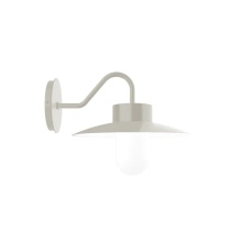 Montclair Light Works SCL042-38 - Gambler 12" Wall Sconce, frosted glass jar, Silk Gray