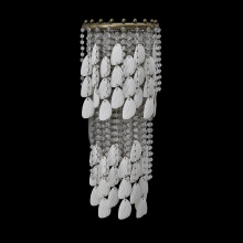 Kalco Allegri 047321-038-FR001 - Farfalle 8.75-in 2 Light (40-watt) Brushed Champagne Gold Wall Sconce