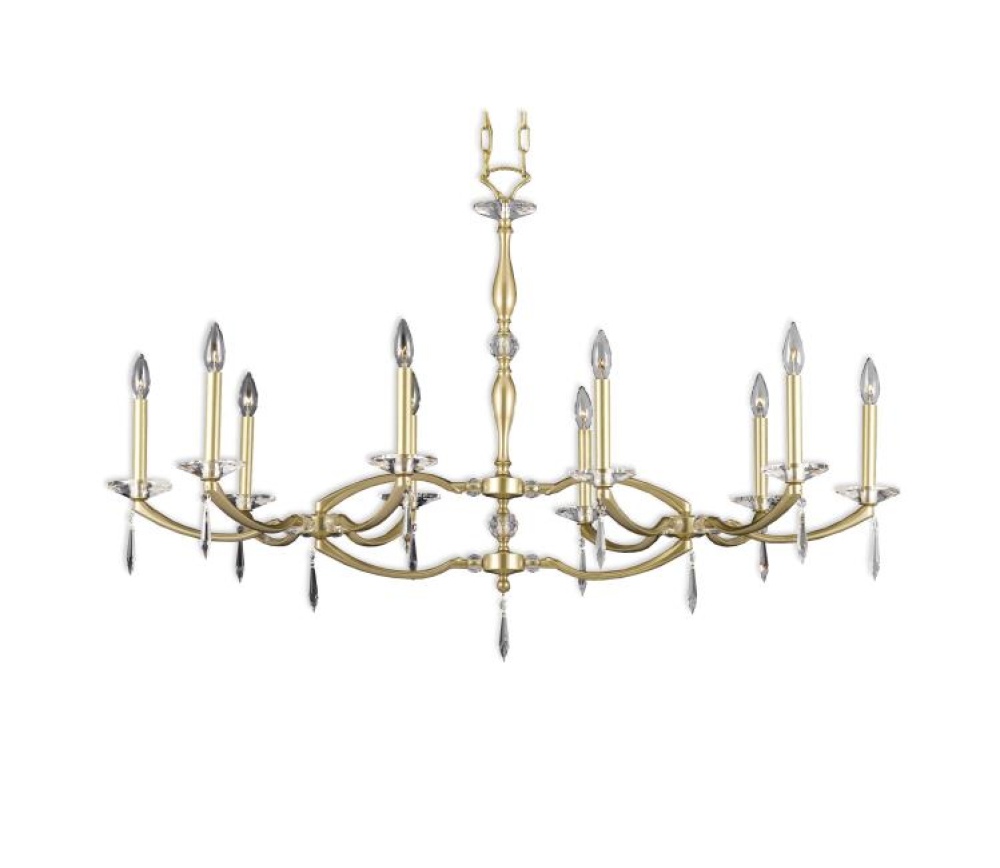 Ten Light Linear Chandelier