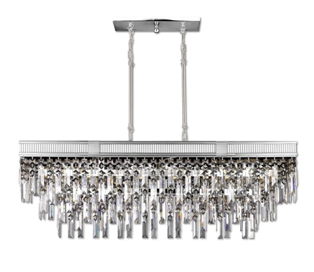 12 Light Linear Chandelier