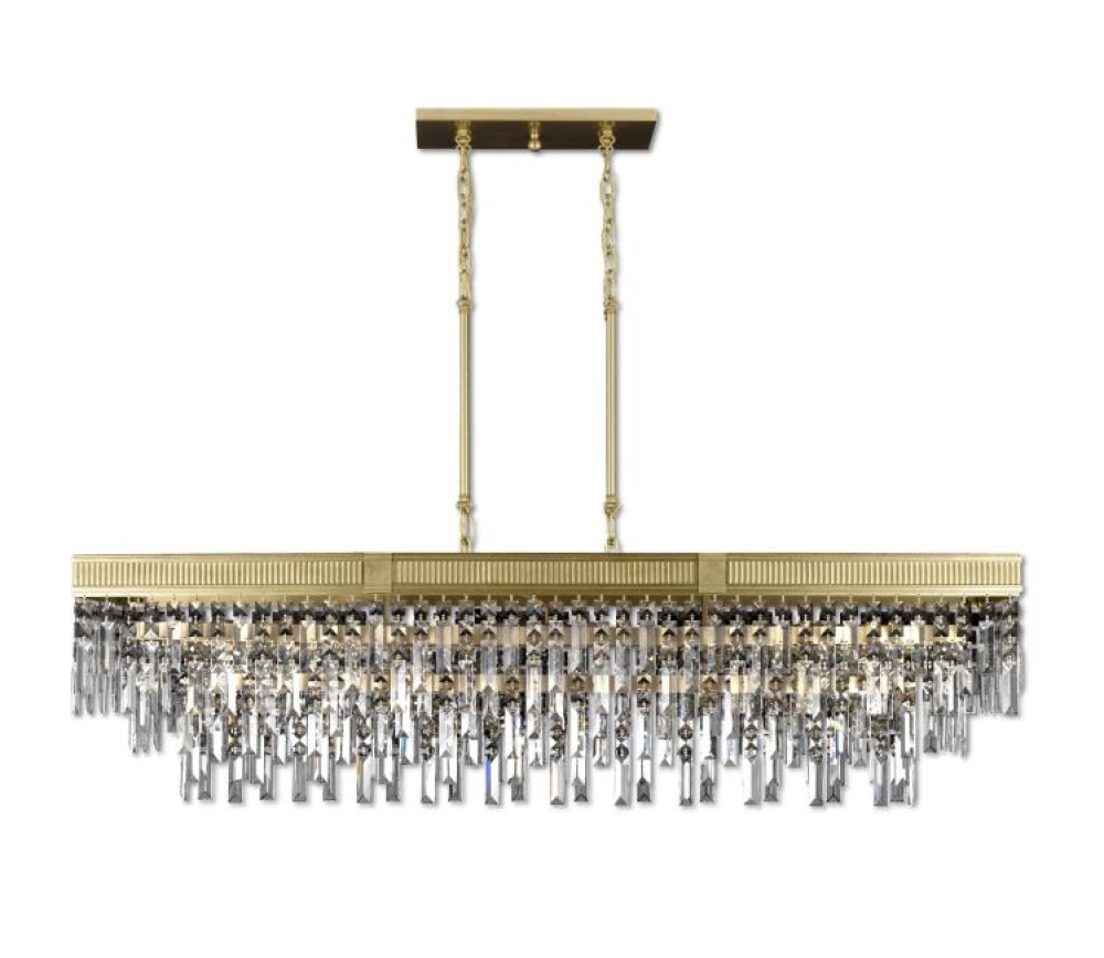 12 Light Linear Chandelier