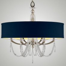 American Brass & Crystal CH5466-U-36G-ST-BG (CH5470-6-U-36G-ST-BG) - Six Light Chandelier