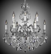 American Brass & Crystal CH9552-A-01G-PI - 6+6 Light Rosetta Chandelier