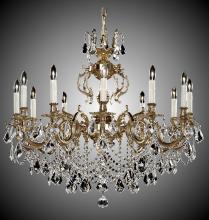 American Brass & Crystal CH9579-A-01G-PI - 12 Light Rosetta Chandelier