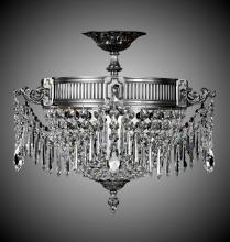 American Brass & Crystal FM8011-P-16G - 3 Light Valencia Flush Mount