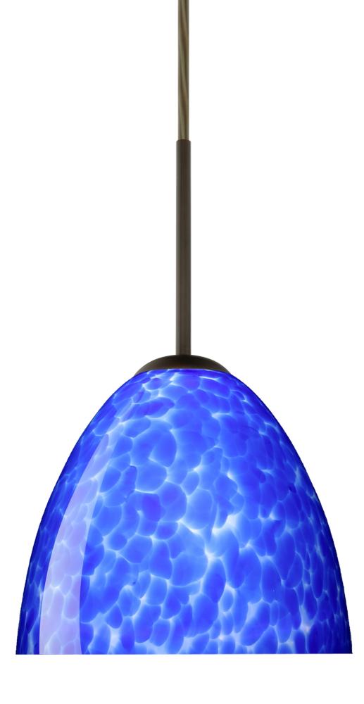 Besa Sasha Pendant Bronze Blue Cloud 1x50W E12 base
