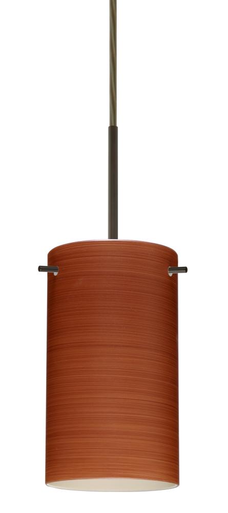 Besa Stilo 7 Pendant Bronze Cherry 1x50W E12 base