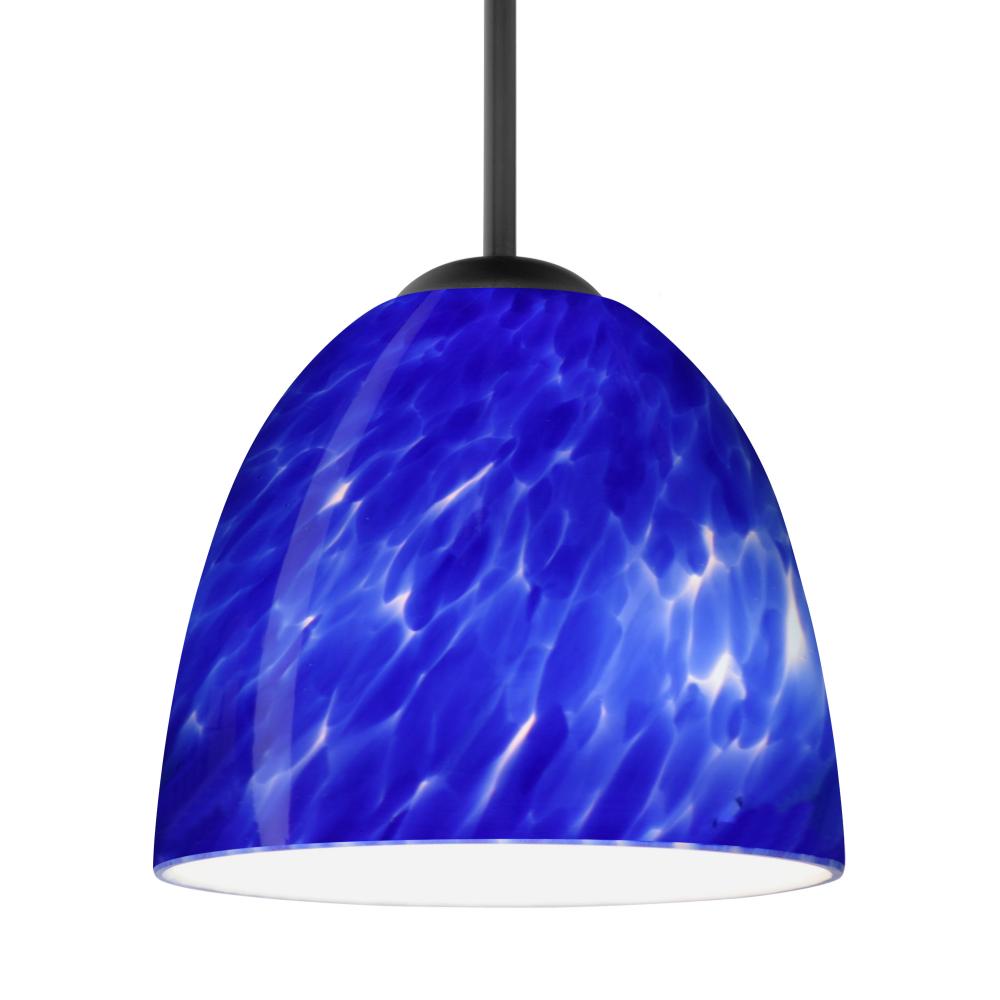 Besa Sasha Pendant Black Blue Cloud 1x50W E12 base