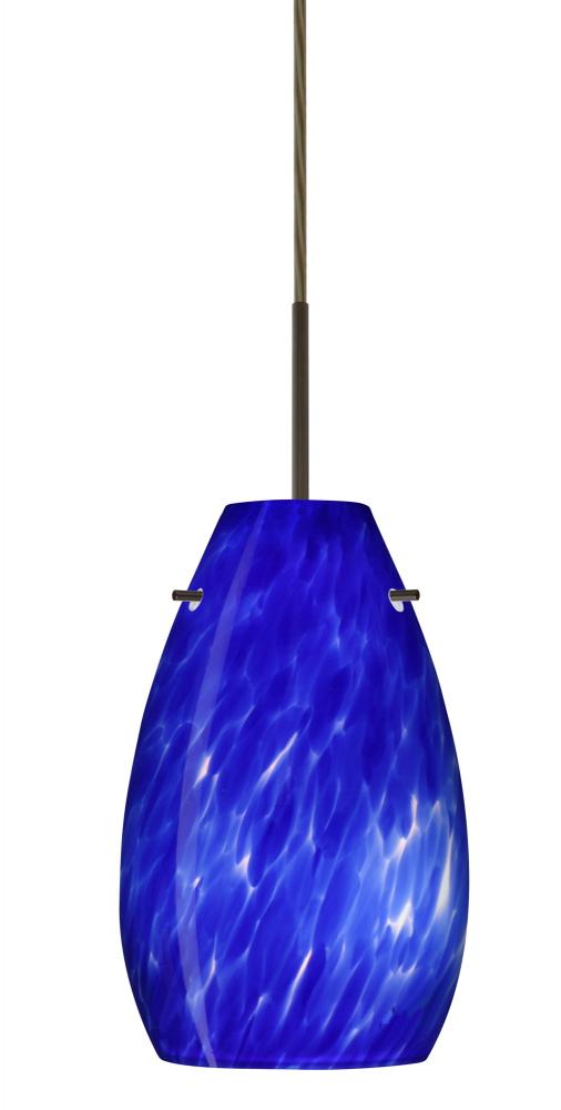 Besa Pera 9 Pendant Bronze Blue Cloud 1x100W Medium Base