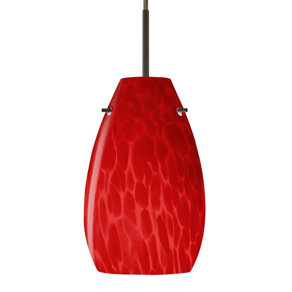 Besa Pera 9 LED Pendant Red Cloud Bronze 1x9W LED