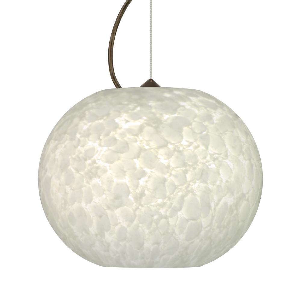 Besa Luna Pendant Carrera Bronze 1x100W Medium Base, 15Ft. Cord