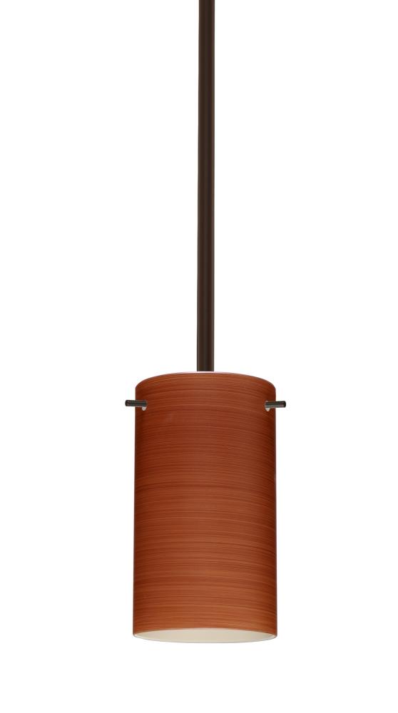 Besa Stem Stilo 7 Pendant Bronze Cherry 1x50W E12 base