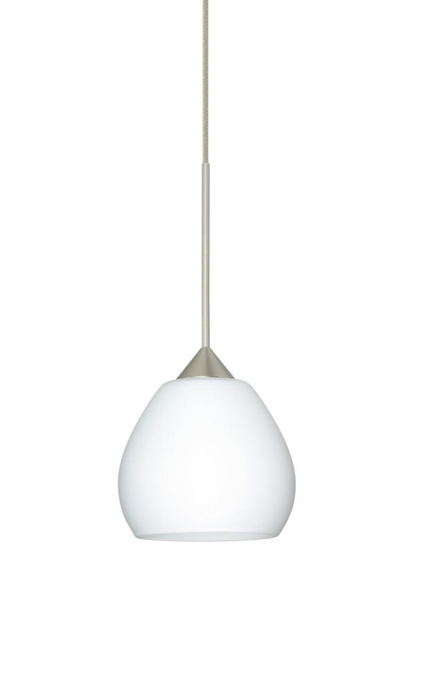 Besa Pendant Tay Tay Satin Nickel Opal Matte 1x50W MAX GY6.35 Base