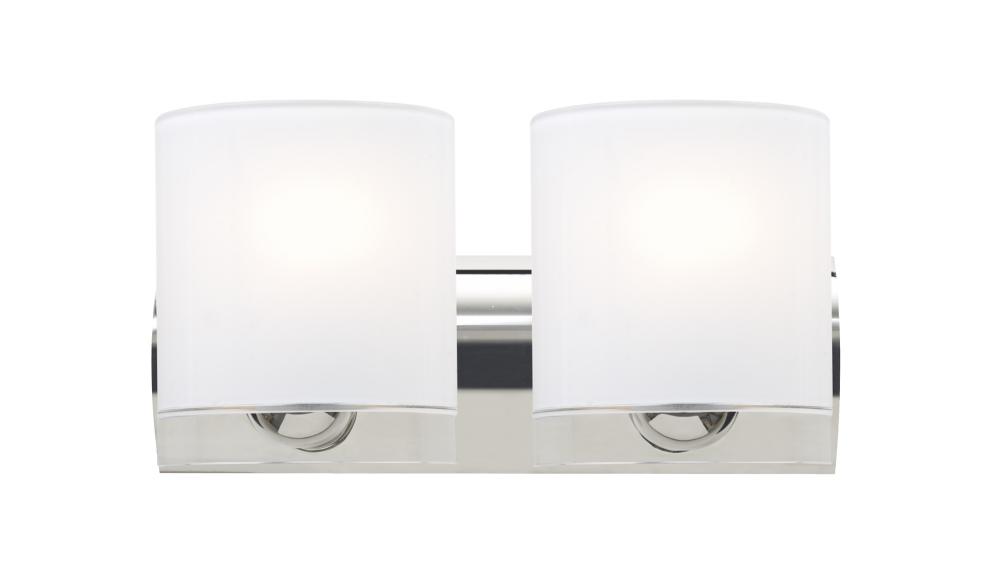 Besa, Celtic Vanity, Opal Glossy/Clear, Chrome Finish, 2x9W LED