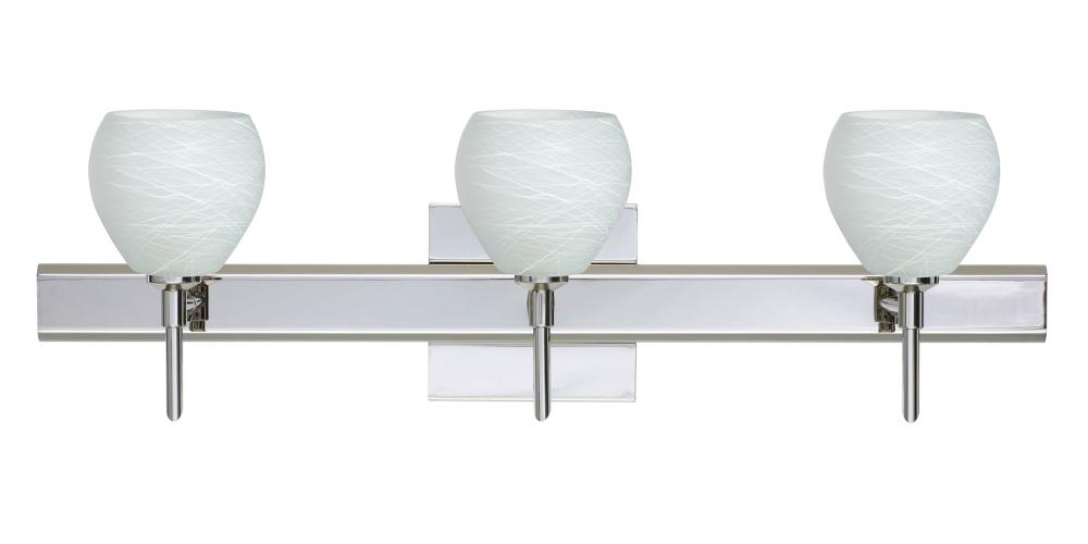 Besa Wall With SQ Canopy Tay Tay Chrome Cocoon 3x40W G9