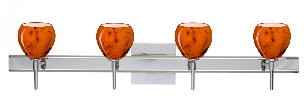 Besa Wall With SQ Canopy Tay Tay Chrome Habanero 4x40W G9