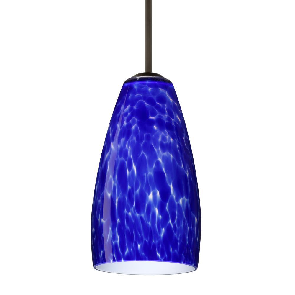 Besa Chrissy Pendant For Multiport Canopy Bronze Blue Cloud 1x9W LED