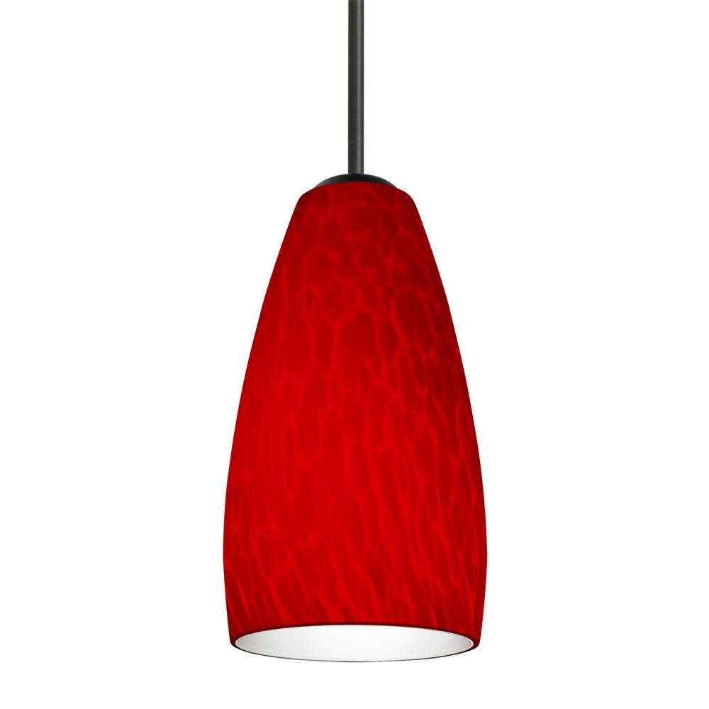 Besa Chrissy Pendant For Multiport Canopy Black Red Cloud 1x9W LED