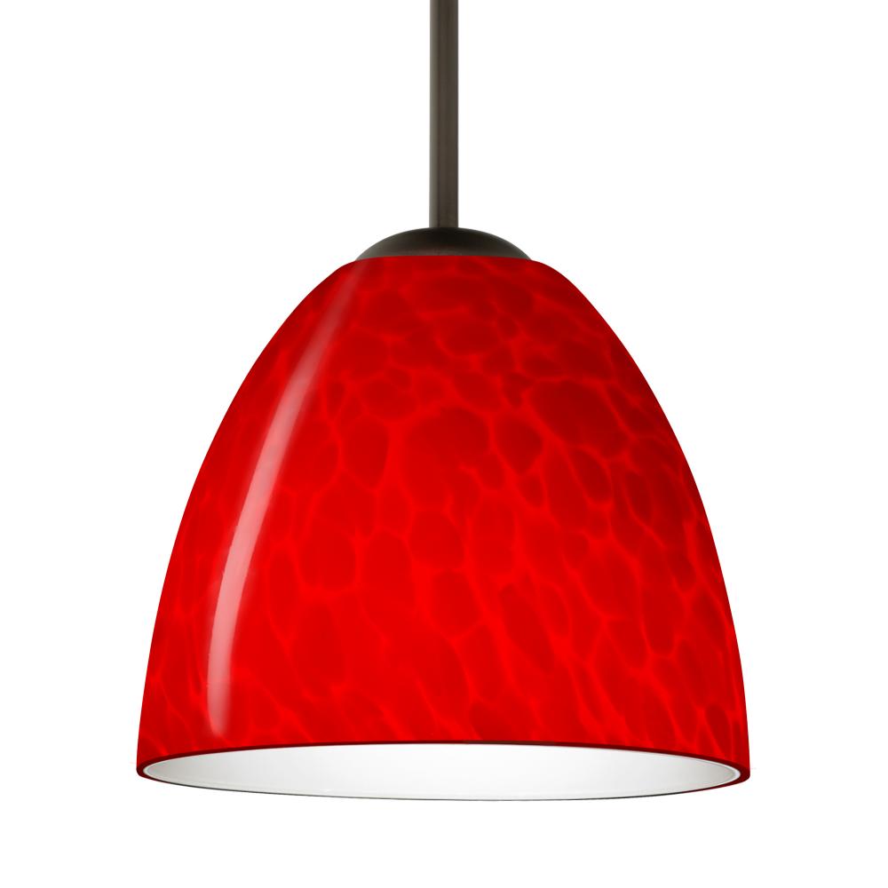 Besa Sasha LED Pendant For Multiport Canopy B Red Cloud Bronze 1x9W LED